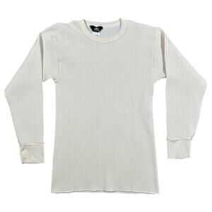 Vintage Key Polar King Thermal Waffle Knit Shirt Men’s XL White Long Sleeve